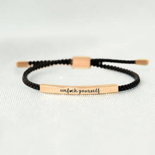Laden Sie das Bild in den Galerie-Viewer, UNF♥CK YOURSELF TUBE BRACELET