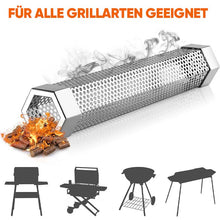 Laden Sie das Bild in den Galerie-Viewer, 12' Pellet-Räucherrohr für alle Grills oder Räuchergeräte