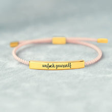 Laden Sie das Bild in den Galerie-Viewer, UNF♥CK YOURSELF TUBE BRACELET
