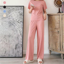 Laden Sie das Bild in den Galerie-Viewer, Lässiges stylisches bequemes Kurzärmeliges Heimset (zweiteilig)