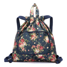 Laden Sie das Bild in den Galerie-Viewer, Faltbarer Bedruckter Nylonrucksack mit Kordelzug