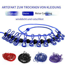 Laden Sie das Bild in den Galerie-Viewer, Tragbarer elastischer Reisewäscheständer