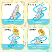Laden Sie das Bild in den Galerie-Viewer, 🐥Elektrische Enten Slide Track mit Licht und Musik🐥