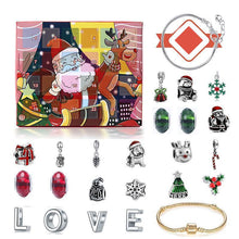 Laden Sie das Bild in den Galerie-Viewer, 🎁24 Tage Countdown-Kalender DIY Weihnachts-Adventskalender Armbänder Set