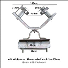Laden Sie das Bild in den Galerie-Viewer, đ„Winkeleisenbahn AufhĂ€ngerolleđ„