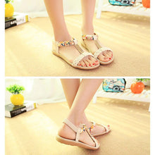 Laden Sie das Bild in den Galerie-Viewer, Böhmische Sandalen für die Damen mit Strass