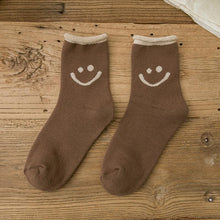 Laden Sie das Bild in den Galerie-Viewer, Schönes Lächeln Gesicht Baumwoll Socken