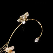 Laden Sie das Bild in den Galerie-Viewer, Elegante Schmetterlings-Blumenohrringe mit Quasten