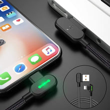 Laden Sie das Bild in den Galerie-Viewer, Bequee Lightning-USB Aufladung Kabel mit 90-Grad-Design fĂŒr iOS und Android
