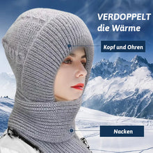 Laden Sie das Bild in den Galerie-Viewer, Integrierter Ohrenschutz winddichter Mützenschal