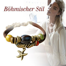Laden Sie das Bild in den Galerie-Viewer, Unisex Vintage Porzellan Charm mehrschichtiges verstellbares Armband