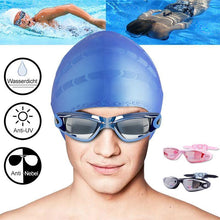 Laden Sie das Bild in den Galerie-Viewer, Anti-Nebel-Schwimmbrille( Schutzbrille, Kappe, Ohrstöpsel, Nasenklammer)
