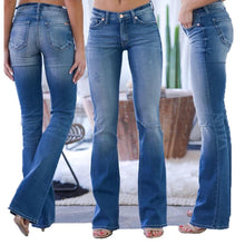 Laden Sie das Bild in den Galerie-Viewer, 70s Elatische Hip-up Jeans