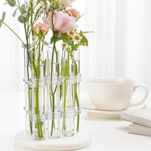 Laden Sie das Bild in den Galerie-Viewer, Kreative Reagenzglasvase aus Glas
