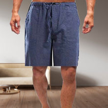 Laden Sie das Bild in den Galerie-Viewer, Lockere Freizeitshorts aus Leinen für Herren