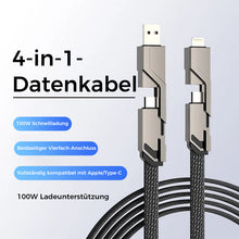 Laden Sie das Bild in den Galerie-Viewer, 4-in-1 geflochtenes Anti-Verwicklungs-Ladekabel