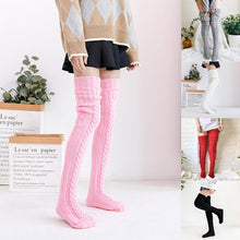 Laden Sie das Bild in den Galerie-Viewer, Lange Warme Socken Aus 100% Reiner Baumwolle Und Reiner Wolle