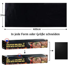 Laden Sie das Bild in den Galerie-Viewer, Hirundo Antihaft BBQ Grillmatten mit Schneidebox