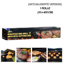 Laden Sie das Bild in den Galerie-Viewer, Hirundo Antihaft BBQ Grillmatten mit Schneidebox