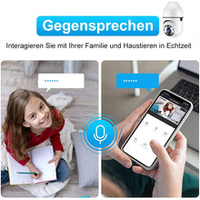 Laden Sie das Bild in den Galerie-Viewer, Intelligente drahtlose WiFi Vollfarbkamera mit Glühbirne