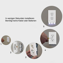 Laden Sie das Bild in den Galerie-Viewer, Auslasswand Platte mit LED-Nachtlichtern