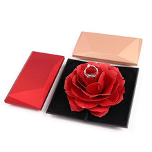 Laden Sie das Bild in den Galerie-Viewer, 3D Pop Up Rose Ringschachtel