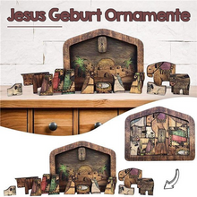 Laden Sie das Bild in den Galerie-Viewer, Holz Jesus-Puzzle Set