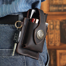 Laden Sie das Bild in den Galerie-Viewer, Multifunktionale Handytasche aus Leder