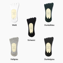Laden Sie das Bild in den Galerie-Viewer, Atmungsaktive, unsichtbare Baumwollsocken mit fünf Fingern(5 Paar)