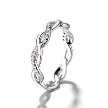 Laden Sie das Bild in den Galerie-Viewer, Verdrehen-Ring,Twist-Ring,Diamant-Ring