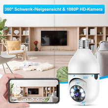 Laden Sie das Bild in den Galerie-Viewer, Intelligente drahtlose WiFi Vollfarbkamera mit Glühbirne