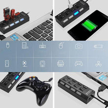 Laden Sie das Bild in den Galerie-Viewer, Hochgeschwindigkeits-USB-Hub mit mehreren Anschlüssen