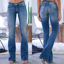 Laden Sie das Bild in den Galerie-Viewer, 70s Elatische Hip-up Jeans