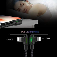 Laden Sie das Bild in den Galerie-Viewer, Bequee Lightning-USB Aufladung Kabel mit 90-Grad-Design fĂŒr iOS und Android