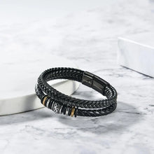 Laden Sie das Bild in den Galerie-Viewer, Mehrere Geflochtene Lederarmband