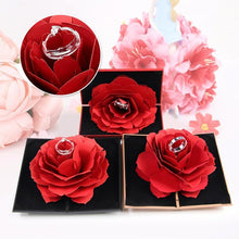 Laden Sie das Bild in den Galerie-Viewer, 3D Pop Up Rose Ringschachtel