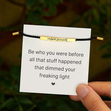 Laden Sie das Bild in den Galerie-Viewer, UNF♥CK YOURSELF TUBE BRACELET