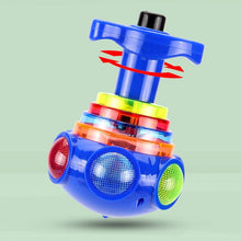 Laden Sie das Bild in den Galerie-Viewer, Musik Blinkendes Spinner Spielzeug mit Launcher🎁Bestes Weihnachtsgeschenk für Kinder