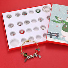 Laden Sie das Bild in den Galerie-Viewer, 🎁24 Tage Countdown-Kalender DIY Weihnachts-Adventskalender Armbänder Set