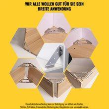 Laden Sie das Bild in den Galerie-Viewer, Universeller Eckverbinder für Möbel aus Edelstahl