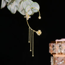 Laden Sie das Bild in den Galerie-Viewer, Elegante Schmetterlings-Blumenohrringe mit Quasten