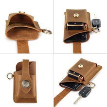 Laden Sie das Bild in den Galerie-Viewer, Multifunktionale Handytasche aus Leder