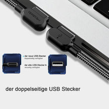 Laden Sie das Bild in den Galerie-Viewer, Bequee Lightning-USB Aufladung Kabel mit 90-Grad-Design fĂŒr iOS und Android