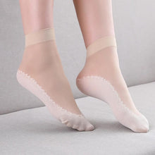 Laden Sie das Bild in den Galerie-Viewer, Seidige Anti-Rutsch-Baumwollsocken