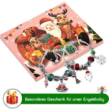 Laden Sie das Bild in den Galerie-Viewer, 🎁24 Tage Countdown-Kalender DIY Weihnachts-Adventskalender Armbänder Set