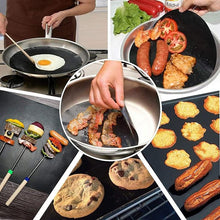 Laden Sie das Bild in den Galerie-Viewer, Hirundo Antihaft BBQ Grillmatten mit Schneidebox