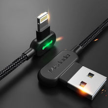 Laden Sie das Bild in den Galerie-Viewer, Bequee Lightning-USB Aufladung Kabel mit 90-Grad-Design fĂŒr iOS und Android