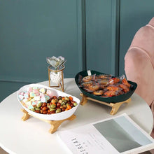 Laden Sie das Bild in den Galerie-Viewer, Moderner Minimalistischer Snack- & Obstteller aus Kunststoff