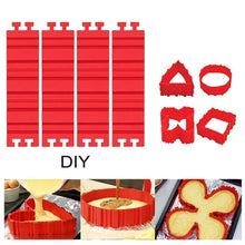 Laden Sie das Bild in den Galerie-Viewer, Bequee Silikon Kuchen Form DIY, 4er in Set
