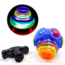 Laden Sie das Bild in den Galerie-Viewer, Musik Blinkendes Spinner Spielzeug mit Launcher🎁Bestes Weihnachtsgeschenk für Kinder